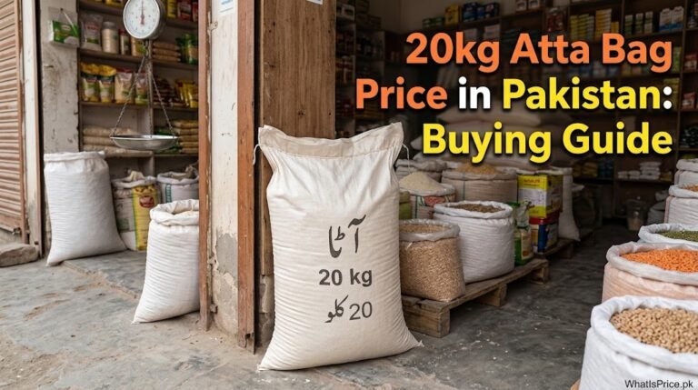 Sealed Wheat Flour Bag on Shop Counter