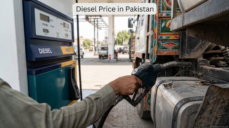 Diesel Nozzle Beside Vehicle Fuel Tank