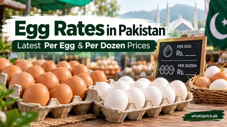 Fresh eggs displayed at Pakistani market
