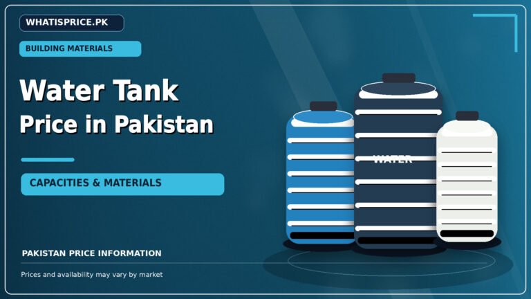Water Tank Price in Pakistan 2026 Today 5 Featured image for construction material price topic