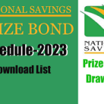 image of Prize Bond Draw Schedule of 2023