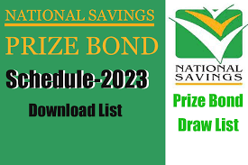 Prize Bond Result Schedule 2023, Prize Bond list Results 2023