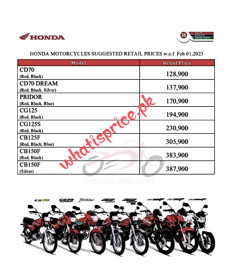 Honda CD 70 price in Pakistan