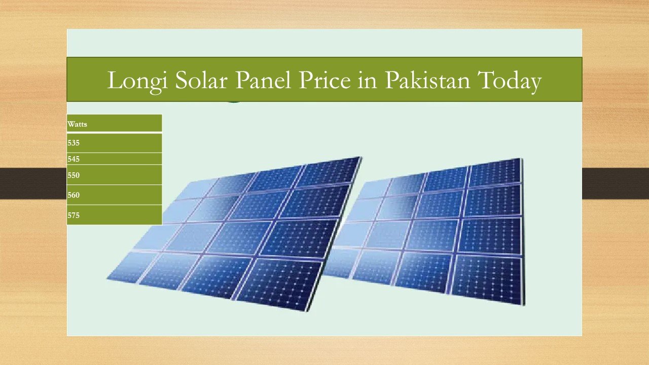 Longi Solar panel price in pakistan